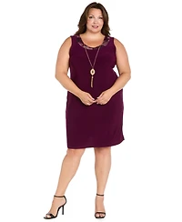 R & M Richards Plus 2-Piece Floral Jacket and Scoop Neck Dress