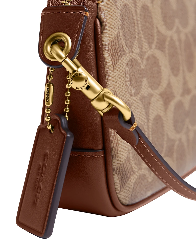 Coach Plaza Mini Signature Canvas Shoulder Bag 18