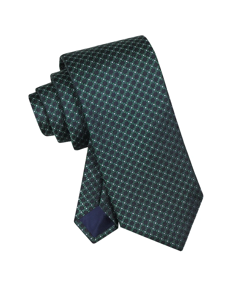 Tommy Hilfiger Men's Hannah Geometric Floral Print Tie