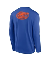 Jordan Men's Royal Florida Gators Primetime Campus 2-Hit Legend Long Sleeve T-Shirt