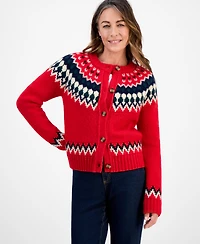 Style & Co Petite Fair Isle Cardigan, Macy's Exclusive