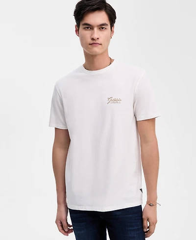 Guess Men's Script Logo Print T-Shirt