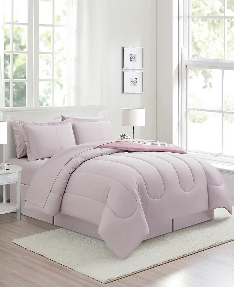 Sunham Aiden Striped 8-Pc. Comforter Sets, Exclusively at Macy's