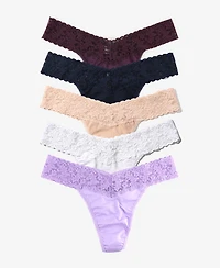 Hanky Panky Women's Original Rise 5 Pack Thong Underwear