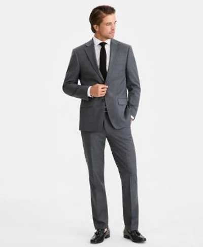 Calvin Klein Mens Slim Fit Wool Blend Stretch Suit Separates