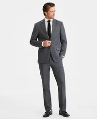 Calvin Klein Mens Slim Fit Wool Blend Stretch Suit Separates