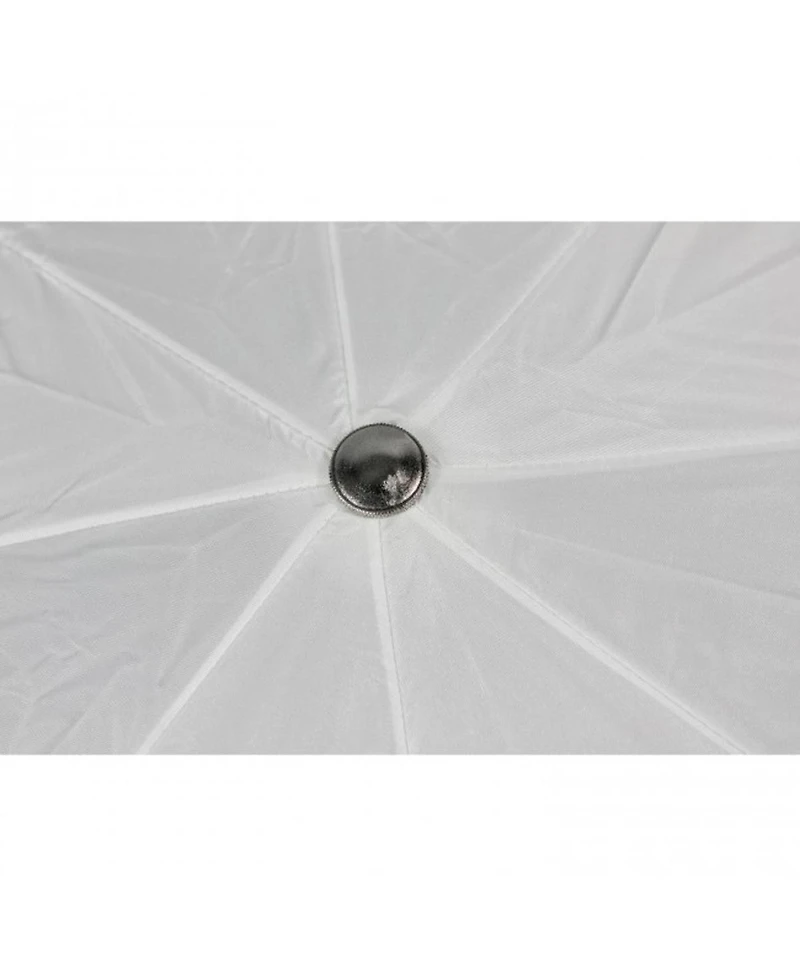 Westcott 43"; Optical White Satin Collapsible Umbrella