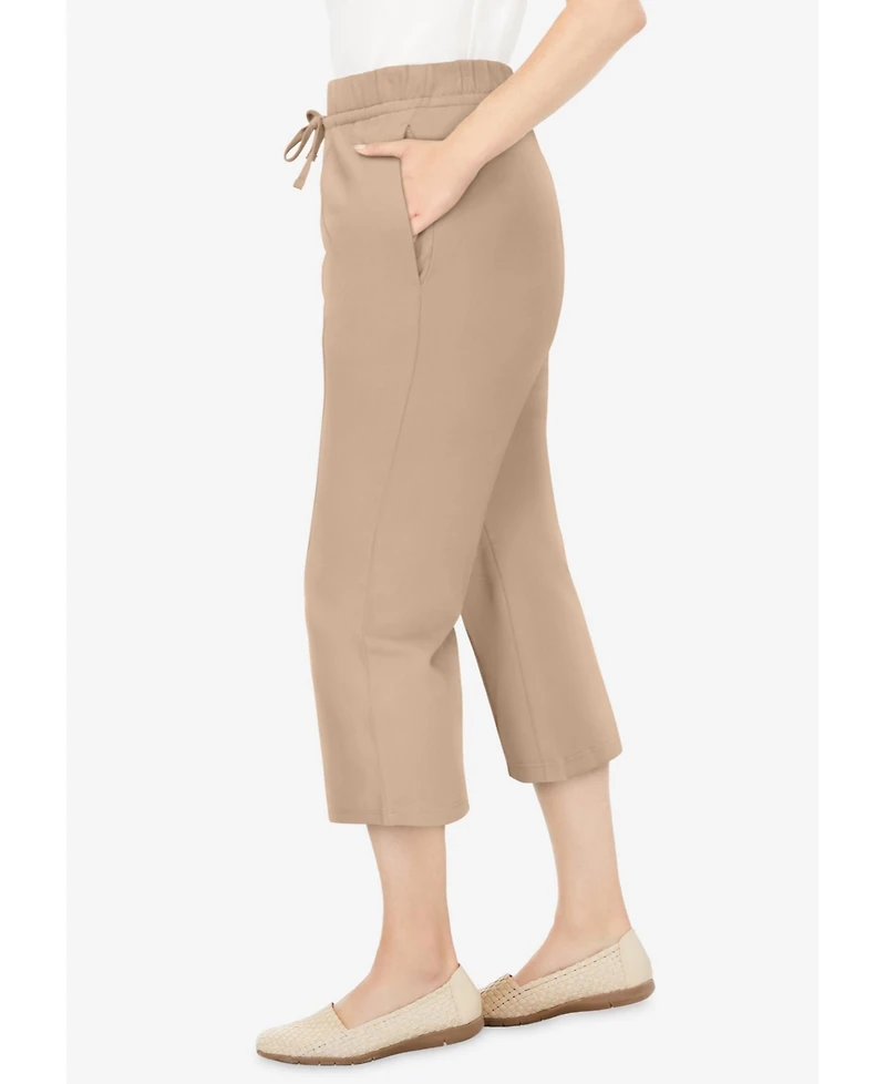 Woman Within Plus Easy Going Knit Capri