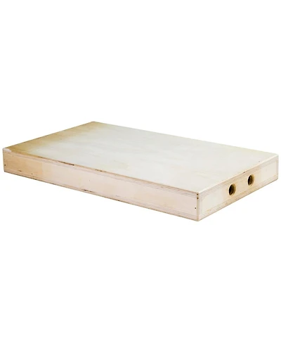 Kupo 20x12x2" Wooden Apple Box, Quarter, Natural