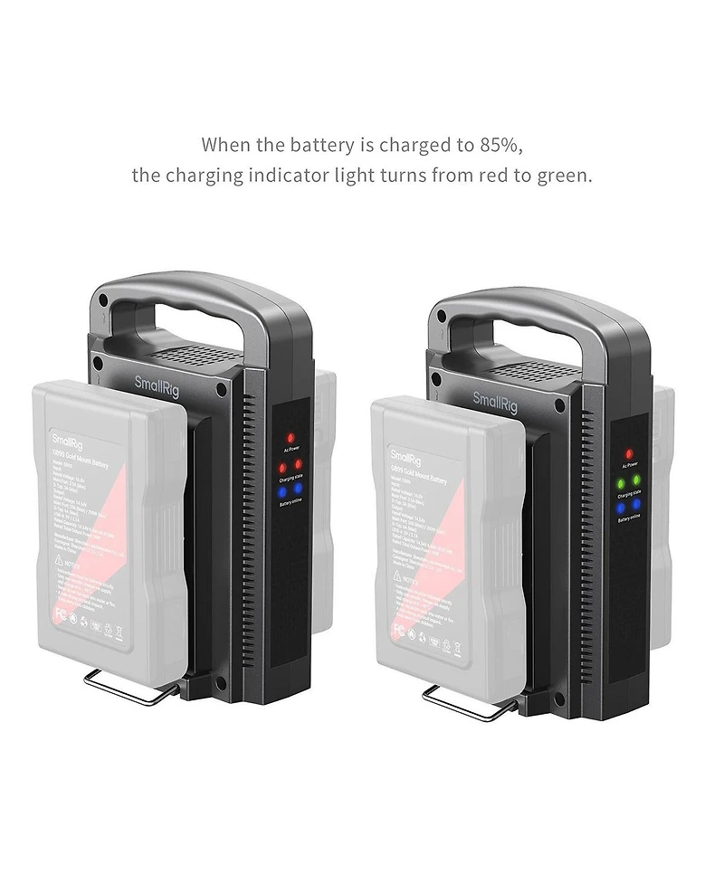 SmallRig 2-Channel Simultaneous Gold Mount Battery Charger
