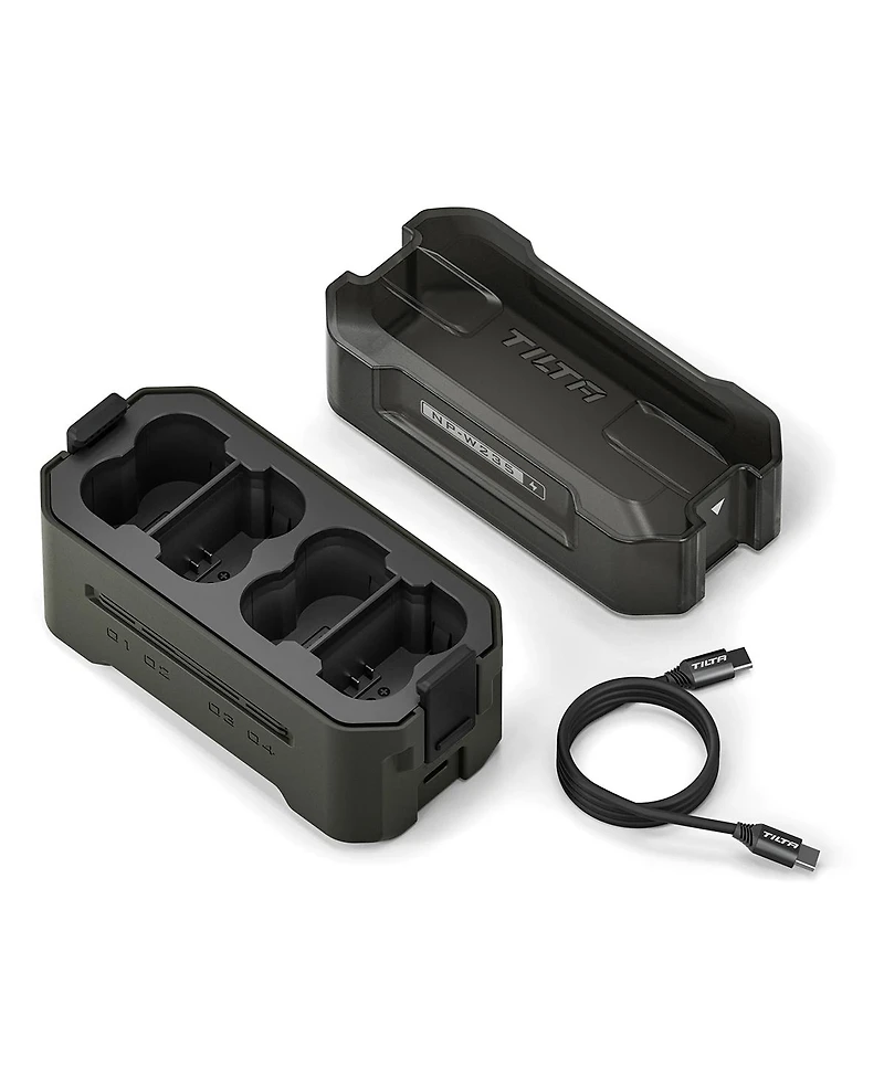 Tilta 4-Channel Portable Charging Station for Np-W235 Battery, Green