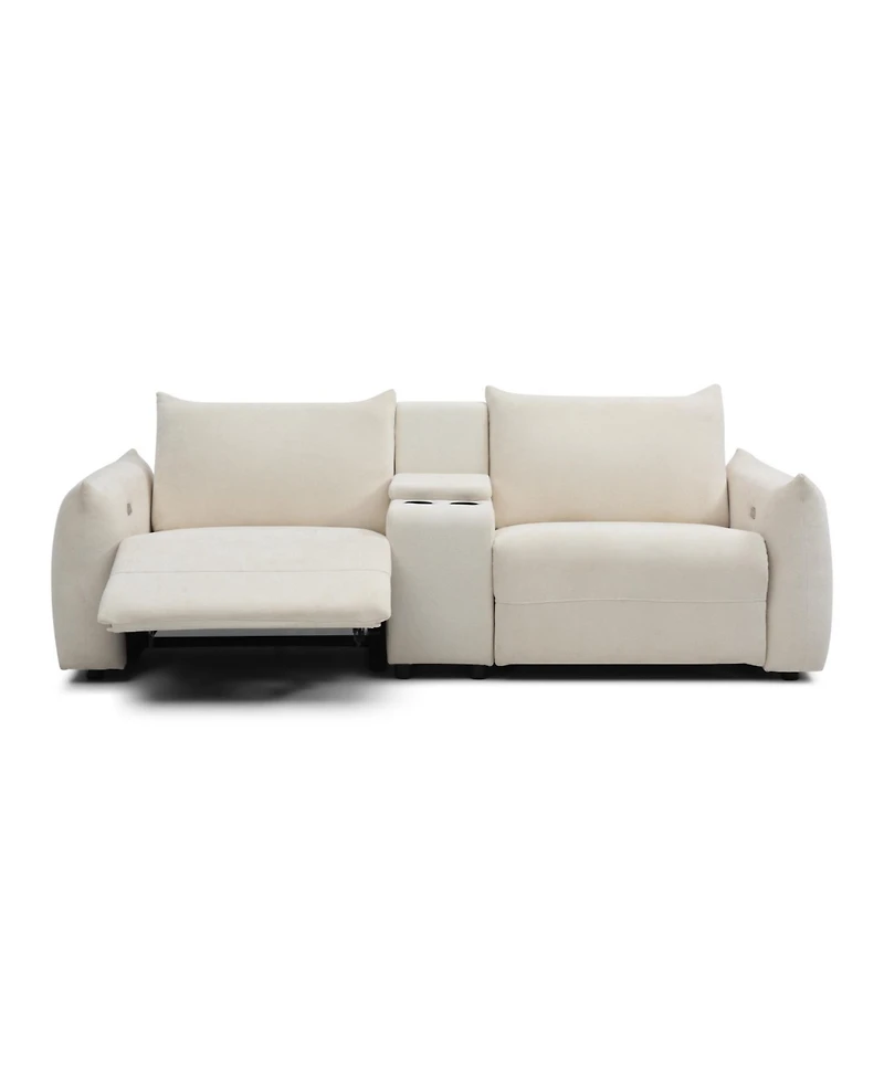 Streamdale Power Lift Sofa with Cup Holders, Usb, Storage, Sleeper, Linen