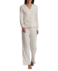 Tommy Hilfiger Women's 2-Piece Long Sleeve Cardigan and Pants Set