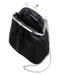 Nina Vintage Style Crystal Handle Frame Clutch
