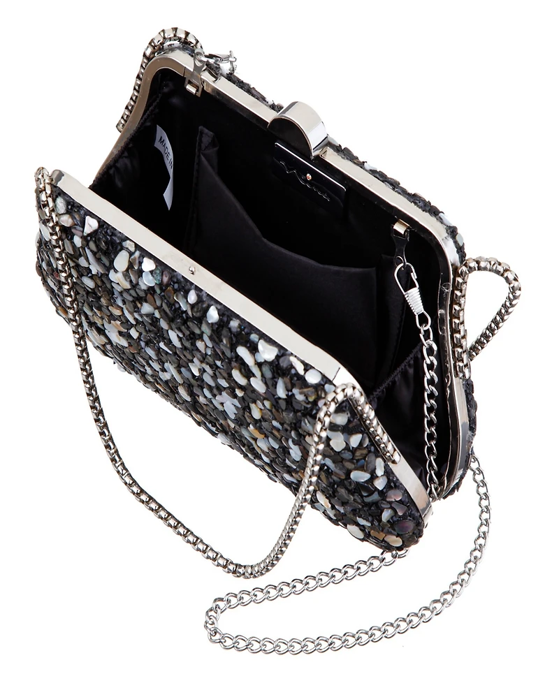 Nina Rock Candy Minaudiere Crystal Lift Lock Clutch
