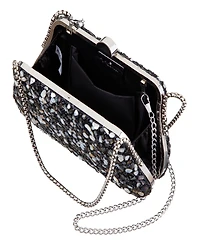 Nina Rock Candy Minaudiere Crystal Lift Lock Clutch