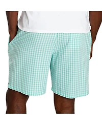 Sant and Abel Men's Hepburn Gingham Mint Sleep Shorts