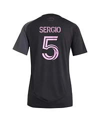 Adidas Women's Sergio Busquets Black Inter Miami Cf 2025 The Fortitude Kit Replica Player Jersey