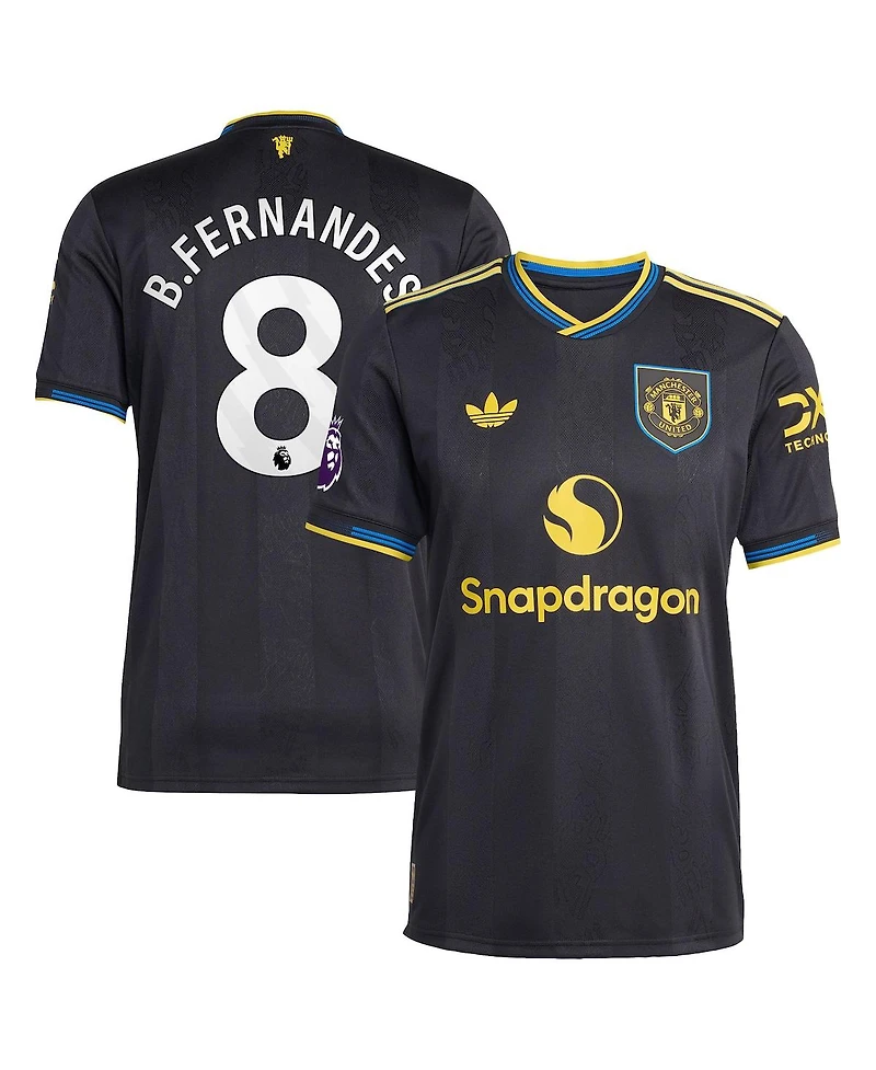 Adidas Men's Bruno Fernandes Black Manchester United 2025/26 Third Authentic Player Jersey