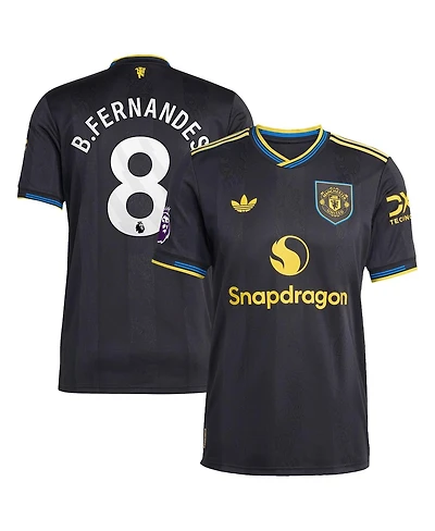 Adidas Men's Bruno Fernandes Black Manchester United 2025/26 Third Authentic Player Jersey