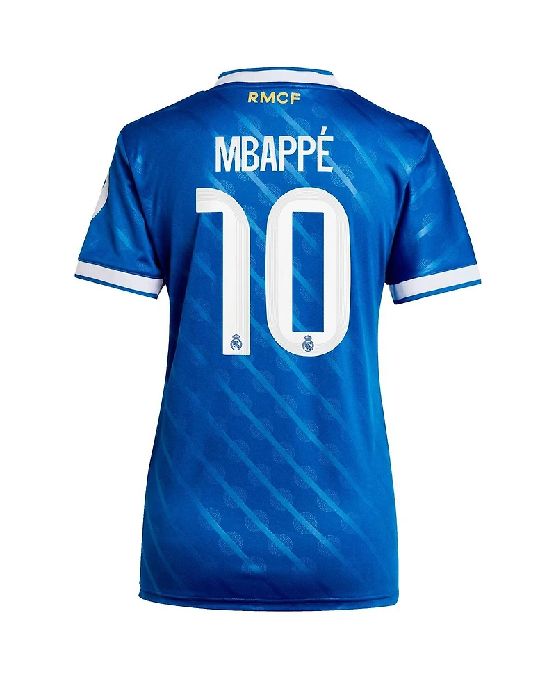 Adidas Women's Kylian Mbappe Blue Real Madrid 2025/26 Third Replica Player Jersey