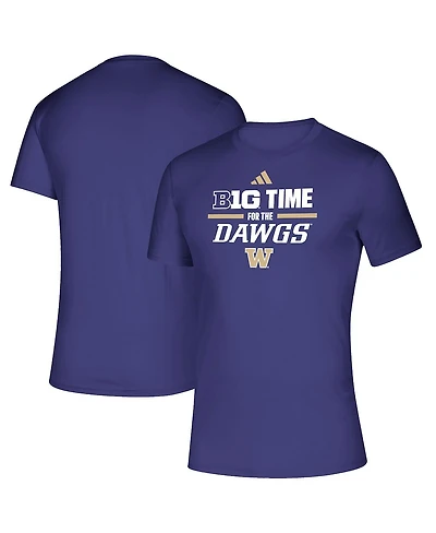 Adidas Men's Purple Washington Huskies B1G Time for the Dawgs T-Shirt