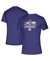 Adidas Men's Purple Washington Huskies B1G Time for the Dawgs T-Shirt
