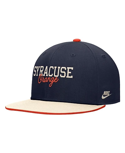 Nike Men's Navy Syracuse Orange Script Pro Dri-fit Snapback Hat