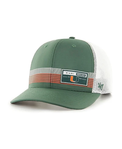 '47 Brand Men's Green Miami Hurricanes Rangefinder Brrr Trucker Adjustable Hat
