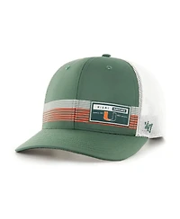 '47 Brand Men's Green Miami Hurricanes Rangefinder Brrr Trucker Adjustable Hat