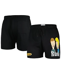 Freeze Max Men's Black Beavis and Butt-Head Rude Mesh Shorts