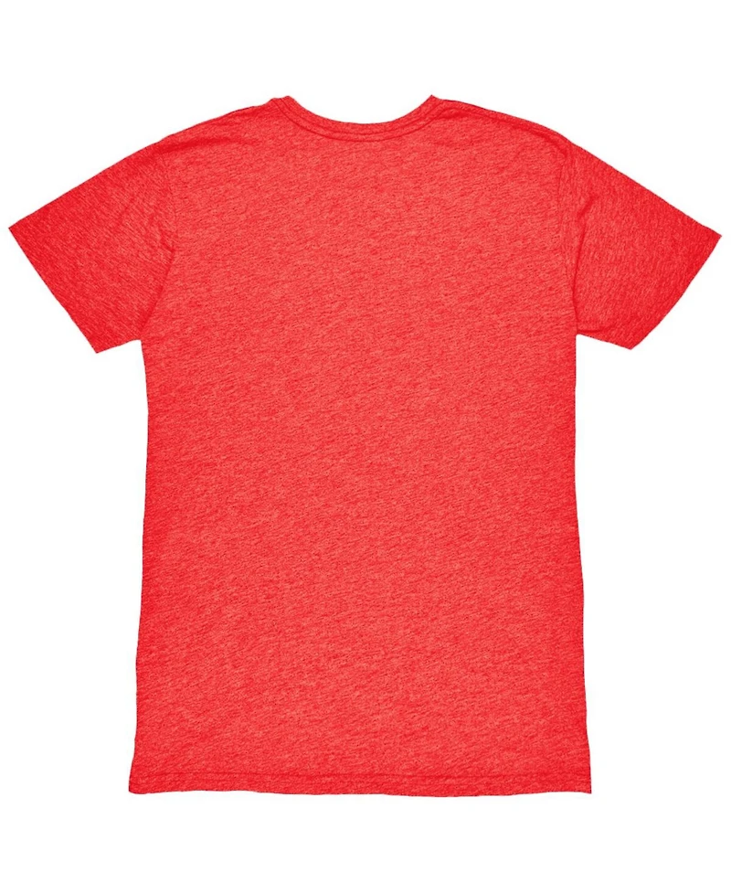 1863FC Men's Red Atletico de Madrid Mono Crest Twisted Tri-Blend Slub T-Shirt