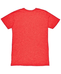 1863FC Men's Red Atletico de Madrid Mono Crest Twisted Tri-Blend Slub T-Shirt