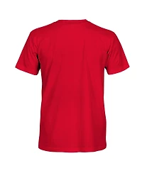 1863FC Men's Red Atletico de Madrid Badge Short Sleeve Cotton T-Shirt
