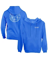 1863FC Men's Blue Leicester City Wordmark Fleece Pullover Hoodie