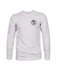 1863FC Men's Gray Club America Back Team Arch Long Sleeve T-Shirt