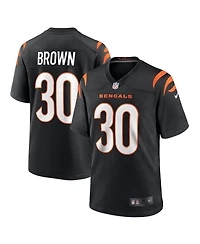 Nike Men's Chase Brown Black Cincinnati Bengals Team Game Jersey