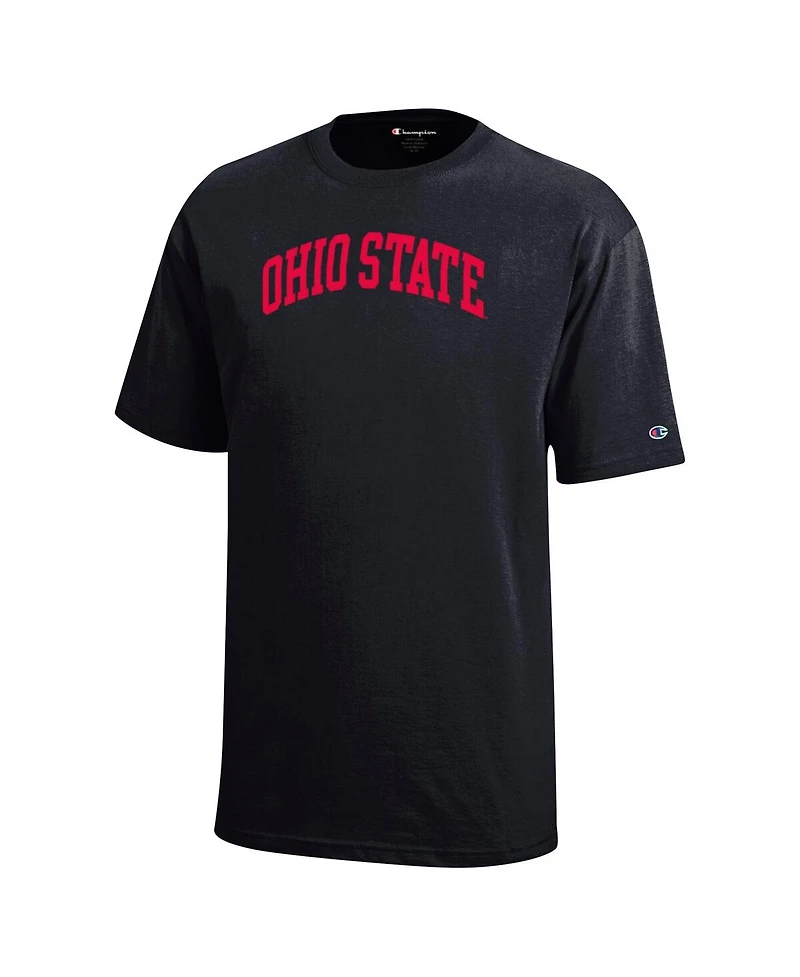 Champion Big Boys and Girls Black Ohio State Buckeyes Team Arch T-Shirt