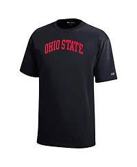 Champion Big Boys and Girls Black Ohio State Buckeyes Team Arch T-Shirt