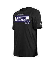 New Era Men's Black Baltimore Ravens 3rd Down High Density Print T-Shirt