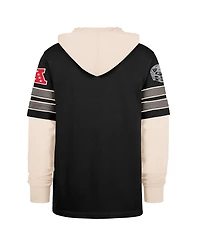 '47 Brand Men's Black Las Vegas Raiders Split Zone Cornerback Duo Hoodie