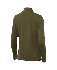 Antigua Women's Olive Ohio State Buckeyes Reprocess Quarter-Zip Top