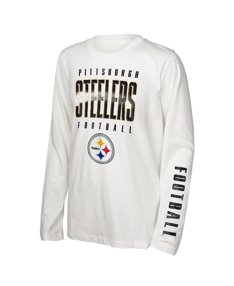 Outerstuff Preschool Pittsburgh Steelers the Mix Combo T-Shirt Set