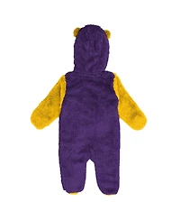 Outerstuff Baby Boys and Girls Purple Minnesota Vikings Stay Napping Fleece Bunting Full-Zip Sleeper