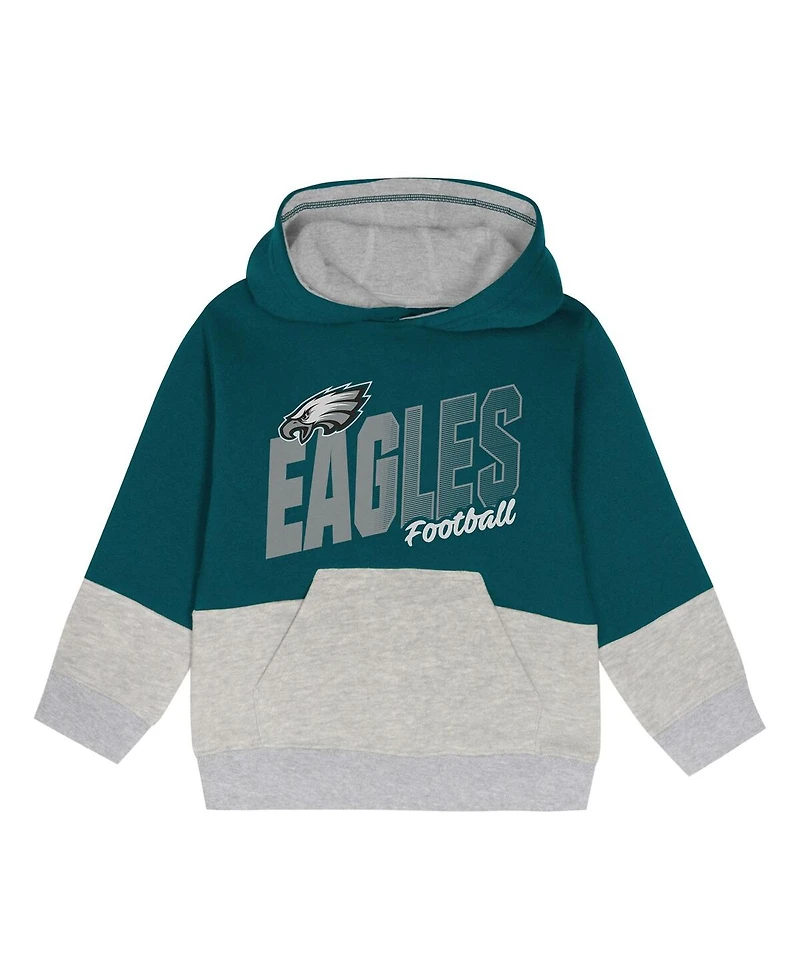 Outerstuff Toddler 2-Piece Midnight Green Philadelphia Eagles Lineman Fleece Hoodie and Pants Set