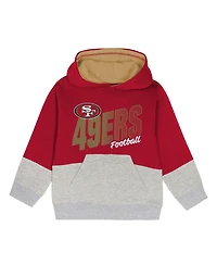 Outerstuff Toddler 2-Piece Scarlet San Francisco 49ers Lineman Fleece Hoodie and Pants Set