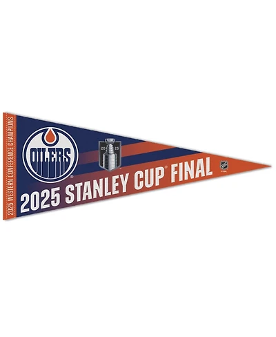 Wincraft Edmonton Oilers 2025 Western Conference s 12" x 30" Premium Pennant