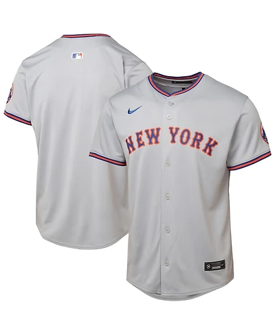 Nike Big Boys and Girls Gray New York Mets Road Limited Jersey