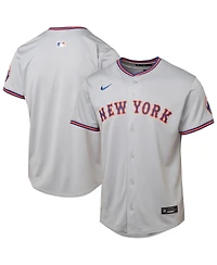 Nike Big Boys and Girls Gray New York Mets Road Limited Jersey