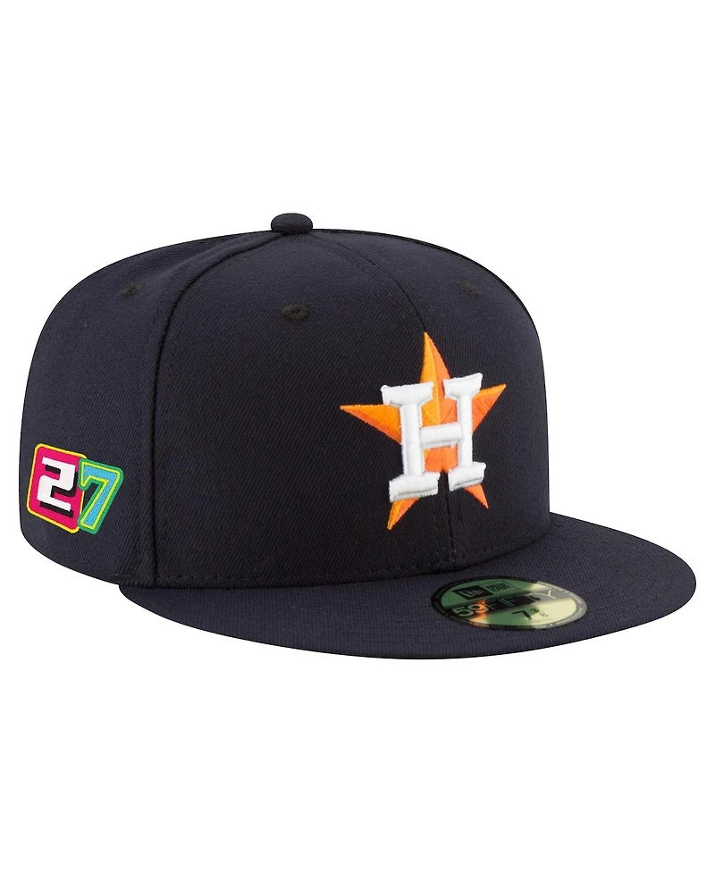 New Era Men's Jose Altuve Navy Houston Astros 2025 Player's Weekend 59FIFTY Fitted Hat